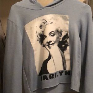 Marilyn Monroe Crop top hoodie!